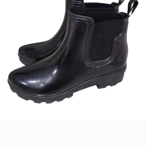 Seven7 Halifax Chelsea Rain Black Booties/Boots, Women's Size 8 - Picture 3 of 7